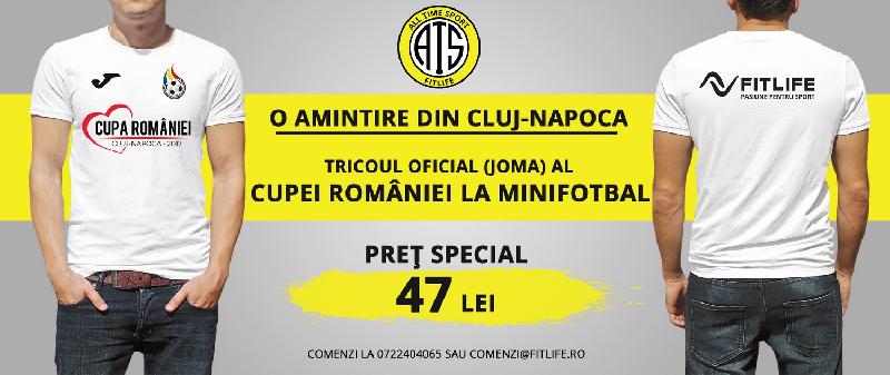 Tricouri promoționale, Cupa României, la prețul de 47 lei/bucata